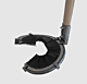 HaBi Schrubb Stockputzer klein ohne Stiel zum rückenschonenden Entfernen von Rebschossern und alter Rinde, mit dichten Borsten und ergonomischem Design