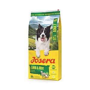 Josera Adult Lamb & Rice 12,5 kg – Trockenfutter für ausgewachsene Hunde mit Lamm und Reis