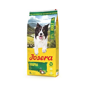 JOSERA Adult SensiPlus 12,5 kg Beutel, Trockenfutter mit Ente & Reis für sensible Hunde