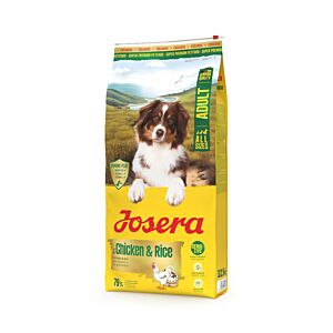 Josera Adult Chicken & Rice 12,5 kg Packung – Trockenfutter für ausgewachsene Hunde mit Huhn und Reis