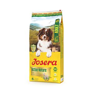 Josera Adult Active Nature 12,5 kg Packung – Trockenfutter für aktive erwachsene Hunde mit Geflügel & Lamm