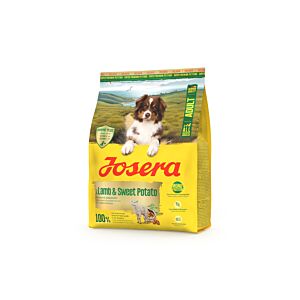 Josera Adult Lamb & Sweet Potato 900 g Packung – Trockenfutter für ausgewachsene Hunde mit Lamm und Süßkartoffel