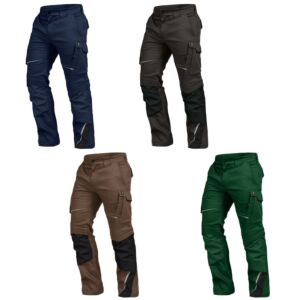 Leibwächter Flex-Line Bundhose für Herren in Schwarz/Braun/Grün/Marine – Größe 46–64 – Robuste Arbeitskleidung mit praktischen Taschen.