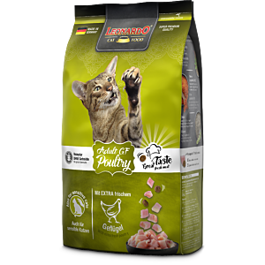 Leonardo Adult GF Poultry 1,8 kg Packung – getreidefreies Geflügel‑Trockenfutter mit Krill & Chiasaat für ausgewachsene Katzen ab 1 Jahr.