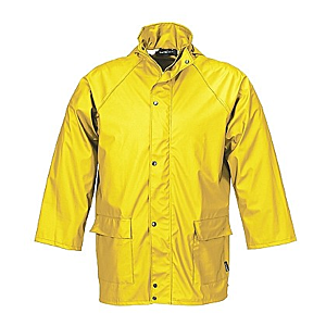 Gelbe Regenjacke von Terraflex mit Kapuze