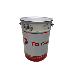 Abschmierfett Multis EP 2 von Total, 5kg Blecheimer – Mehrzweck-Schmierfett für Lager und Fahrwerksteile in Land- und Forstwirtschaft