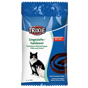 Trixie Ungezieferhalsband Katzen mit 35cm Länge, natürlicher Wirkstoff gegen Flöhe und Zecken, Anti-Parasite Collar